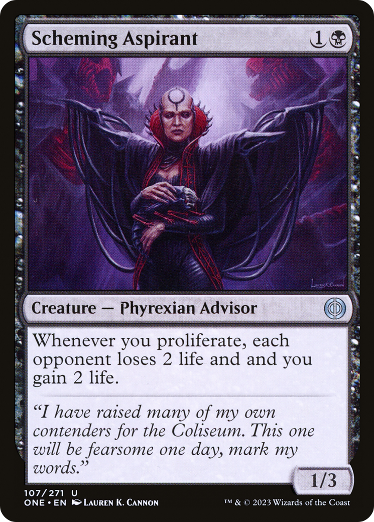 Scheming Aspirant (ONE-107) - Phyrexia: All Will Be One Foil