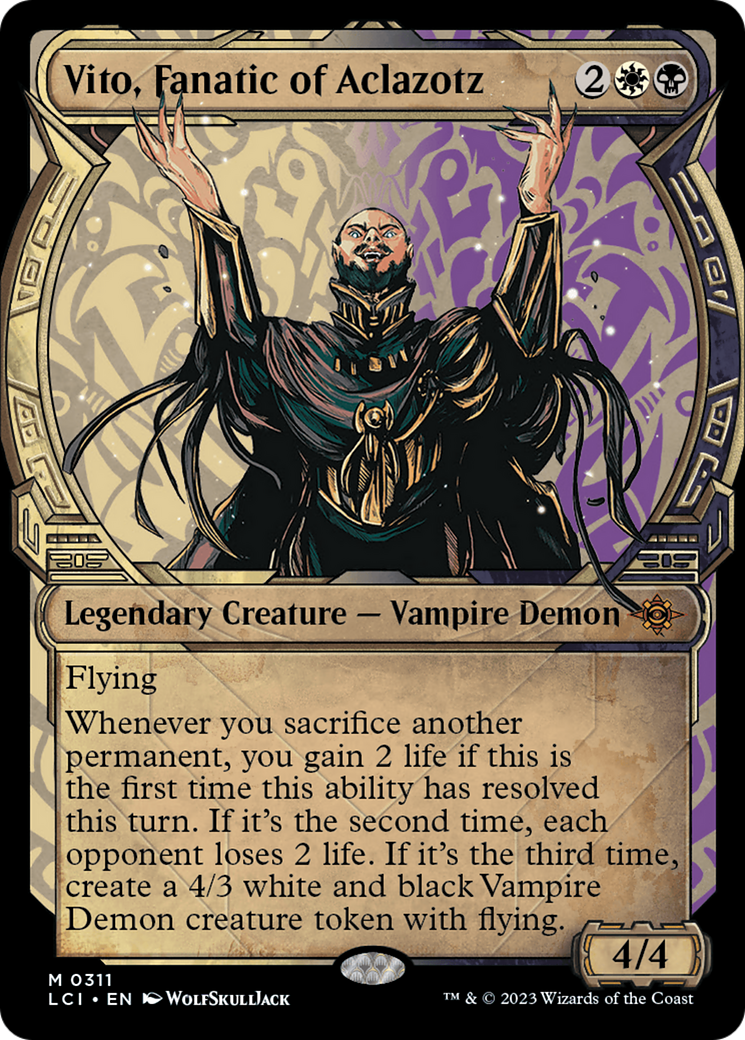 Vito, Fanatic of Aclazotz (LCI-311) - The Lost Caverns of Ixalan: (Showcase) Foil
