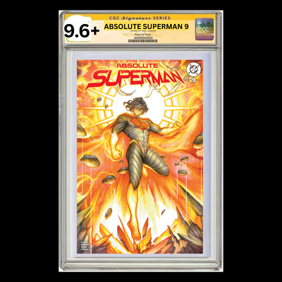 CGC ABSOLUTE SUPERMAN# 9 SHADOW METALLIC/BLACK SIGNATURE(ALLOW UP TO 5 MONTHS FOR RETURN)
