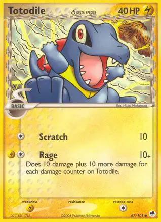Totodile (Delta Species) 067/101 - Dragon Frontiers Reverse Holofoil
