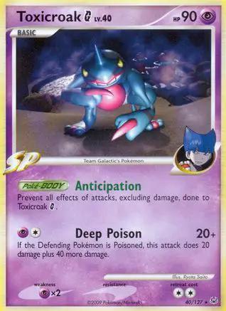 Toxicroak G 040/127 - Platinum Reverse Holofoil