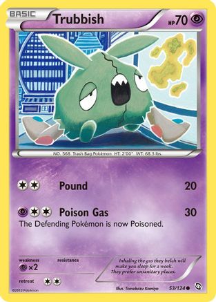 Trubbish 053/124 - Dragons Exalted Reverse Holofoil
