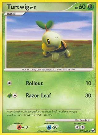 Turtwig 077/100 - Majestic Dawn Reverse Holofoil
