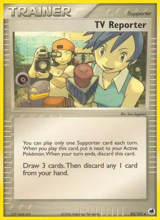 TV Reporter 082/101 - Dragon Frontiers Reverse Holofoil
