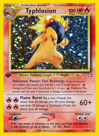 Typhlosion 017/111 - Neo Genesis 1st Edition Holofoil