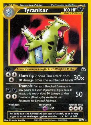 Tyranitar 031/75 - Neo Discovery 1st Edition