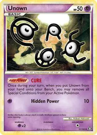 Unown 051/102 - Triumphant Reverse Holofoil