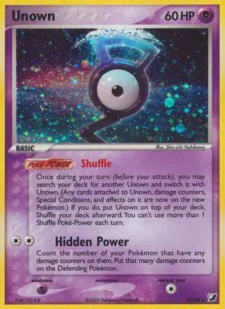 Unown 00G/115 - Unseen Forces Holofoil