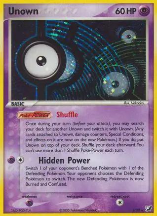 Unown 00I/115 - Unseen Forces Holofoil