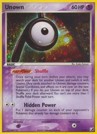 Unown 00P/115 - Unseen Forces Holofoil