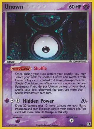 Unown 00V/115 - Unseen Forces Holofoil