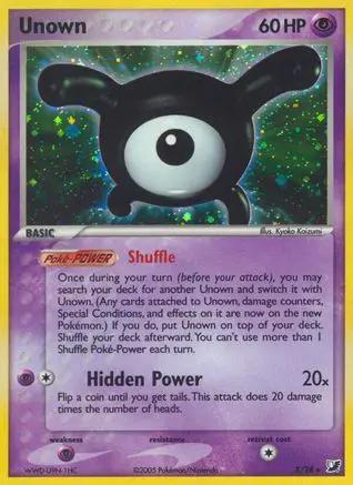 Unown 00X/115 - Unseen Forces Holofoil
