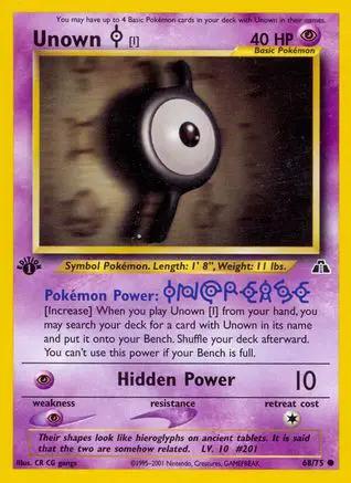 Unown [I] 068/75 - Neo Discovery 1st Edition