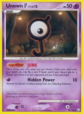 Unown (J) 076/146 - Legends Awakened Reverse Holofoil