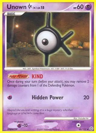 Unown [K] 068/132 - Secret Wonders
