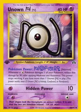 Unown [N] 050/75 - Neo Discovery 1st Edition