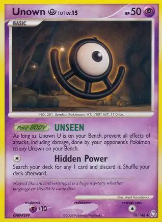 Unown (U) 078/146 - Legends Awakened Reverse Holofoil