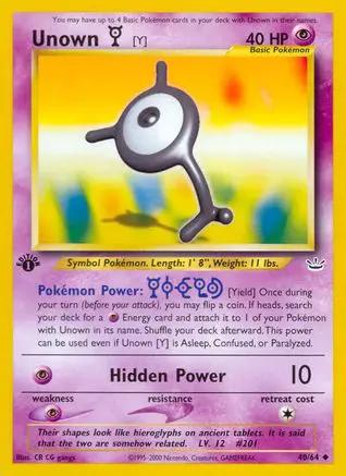 Unown [Y] 040/64 - Neo Revelation 1st Edition