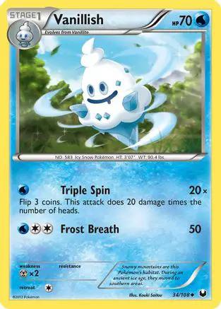Vanillish 034/108 - Dark Explorers Reverse Holofoil