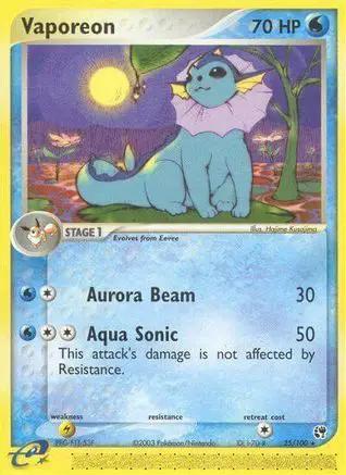 Vaporeon 025/100 - Sandstorm Reverse Holofoil