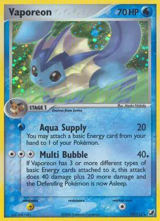 Vaporeon 019/115 - Unseen Forces Holofoil