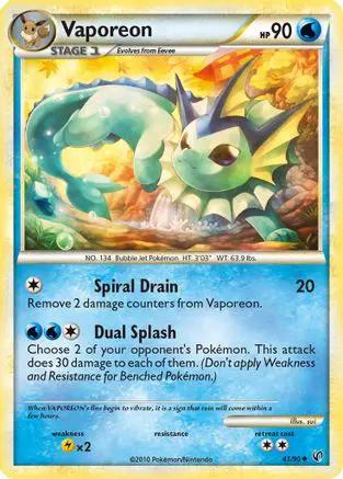 Vaporeon 041/90 - Undaunted Reverse Holofoil