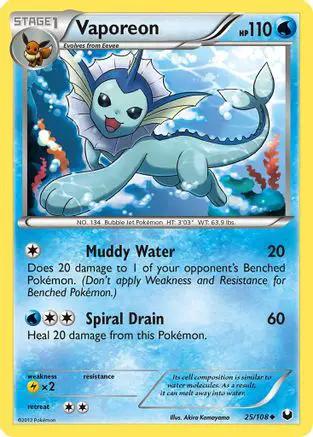 Vaporeon 025/108 - Dark Explorers Reverse Holofoil