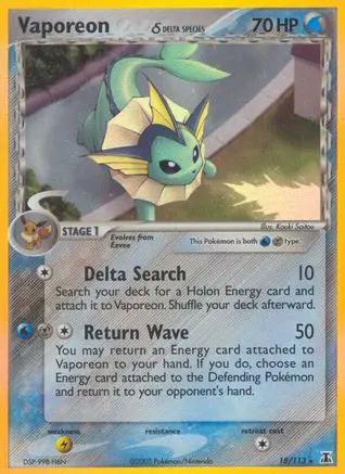 Vaporeon (Delta Species) 018/113 - Delta Species Reverse Holofoil
