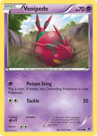 Venipede 038/98 - Emerging Powers Reverse Holofoil