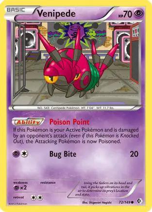 Venipede 072/149 - Boundaries Crossed Reverse Holofoil