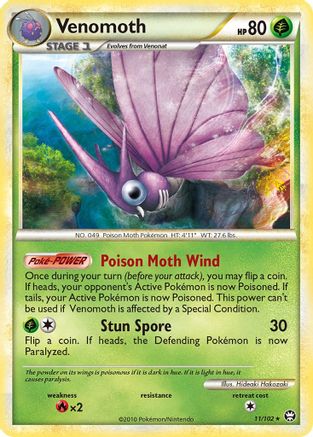 Venomoth 011/102 - Triumphant Holofoil