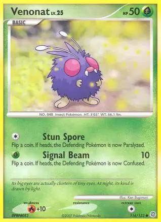 Venonat 116/132 - Secret Wonders Reverse Holofoil