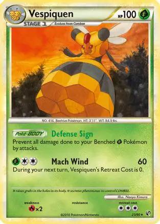Vespiquen 023/90 - Undaunted Reverse Holofoil