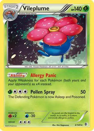 Vileplume 003/149 - Boundaries Crossed Reverse Holofoil