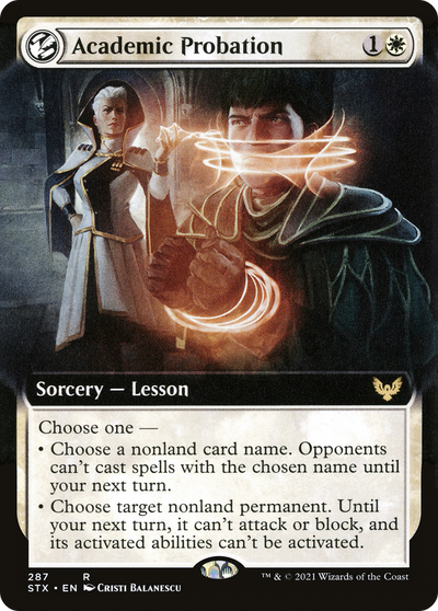 Academic Probation (STX-287) - Strixhaven: School of Mages: (Extended Art, lesson)