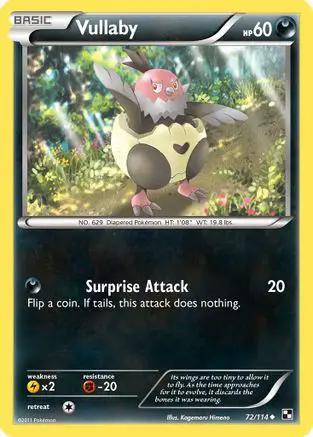 Vullaby 072/114 - Black and White Reverse Holofoil