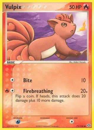 Vulpix 072/106 - Emerald
