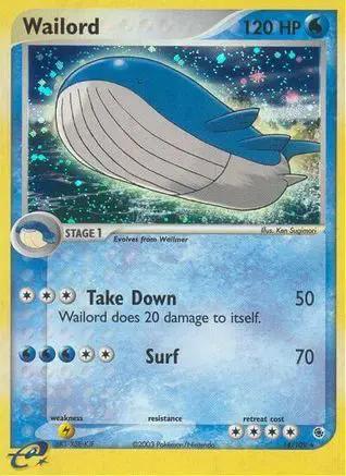 Wailord 014/109 - Ruby and Sapphire Holofoil