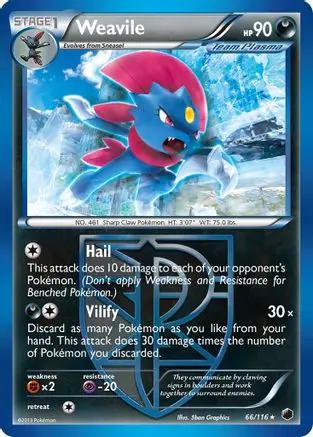 Weavile (Team Plasma) 066/116 - Plasma Freeze Reverse Holofoil