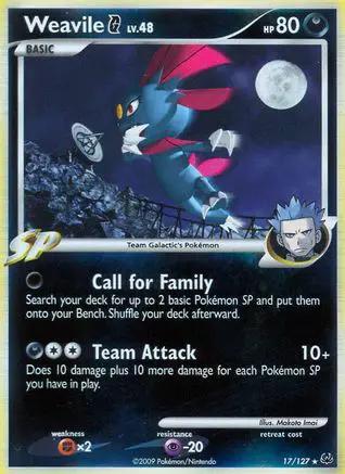 Weavile G 017/127 - Platinum Holofoil