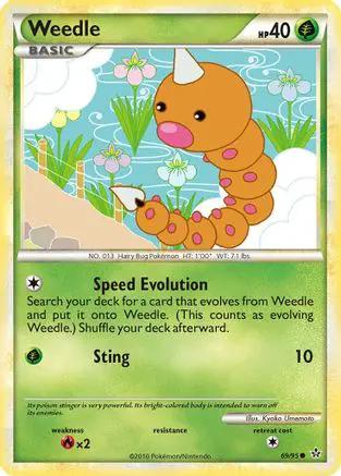 Weedle 069/95 - Unleashed Reverse Holofoil