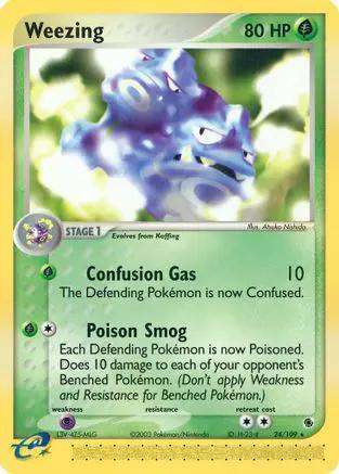 Weezing 024/109 - Ruby and Sapphire Reverse Holofoil