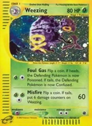 Weezing 032/165 - Expedition Holofoil
