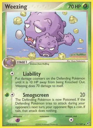 Weezing 051/107 - Deoxys Reverse Holofoil