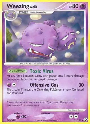 Weezing 031/106 - Great Encounters Reverse Holofoil