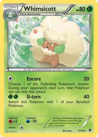 Whimsicott 012/98 - Emerging Powers Reverse Holofoil