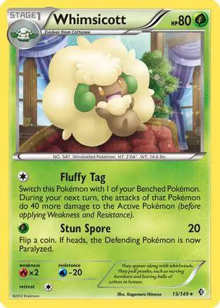 Whimsicott 015/149 - Boundaries Crossed Reverse Holofoil