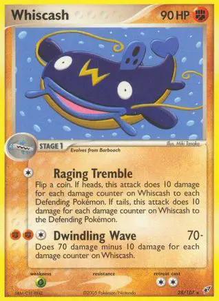 Whiscash 028/107 - Deoxys Reverse Holofoil