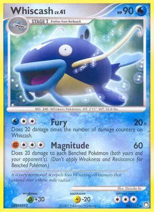 Whiscash 040/123 - Mysterious Treasures Reverse Holofoil