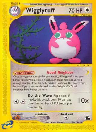 Wigglytuff 034/144 - Skyridge Reverse Holofoil